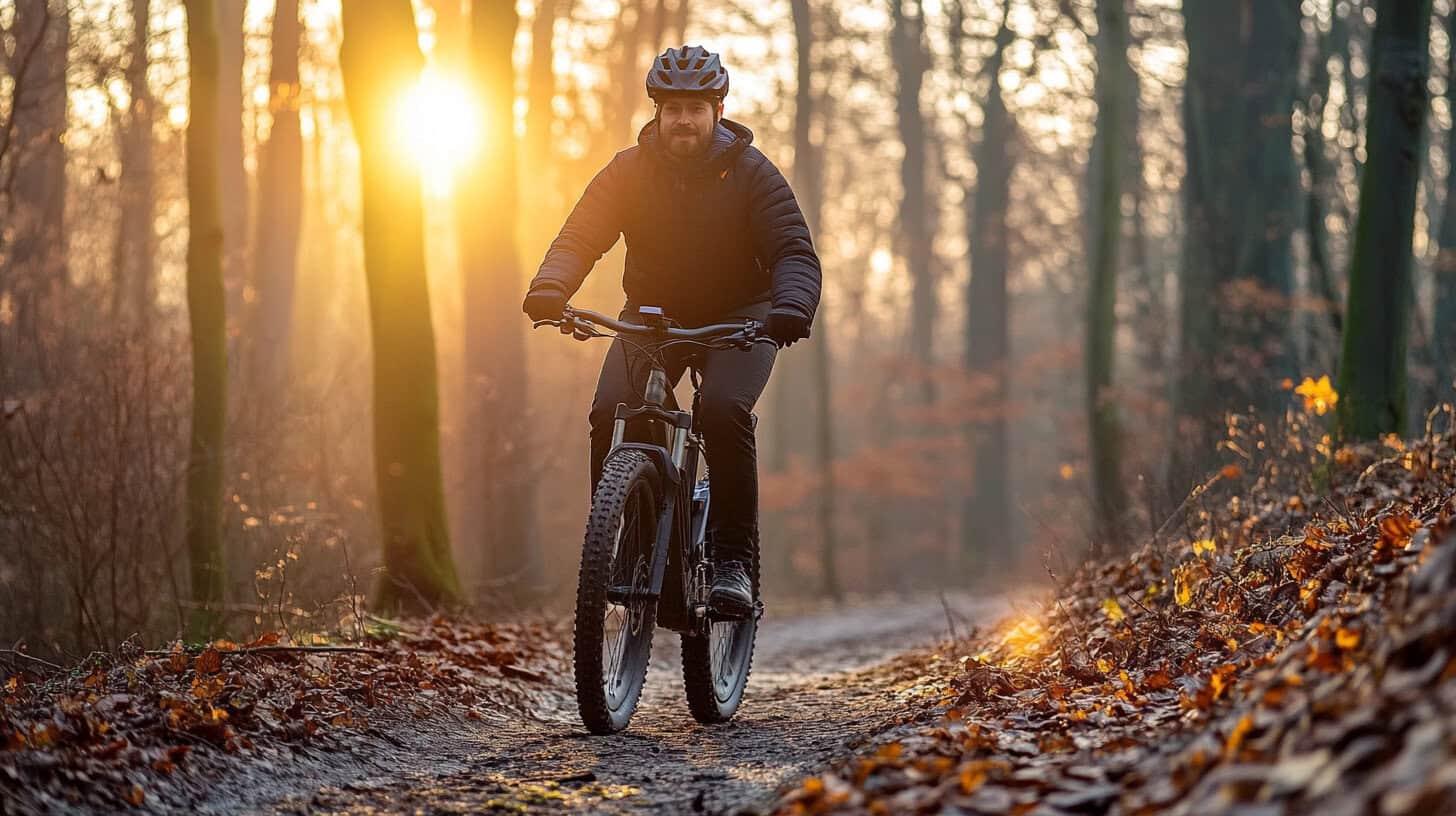 E-Bike fahren in urbaner Umgebung