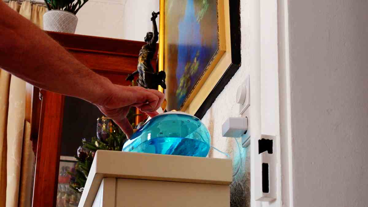 Greenmaker Luftbefeuchter im Wohnzimmer