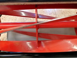 Messerwalze am Handspindelmäher