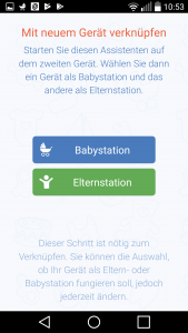 Die App als Babyeinheit und Elterneinheit