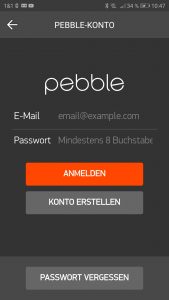 Die Pebble App