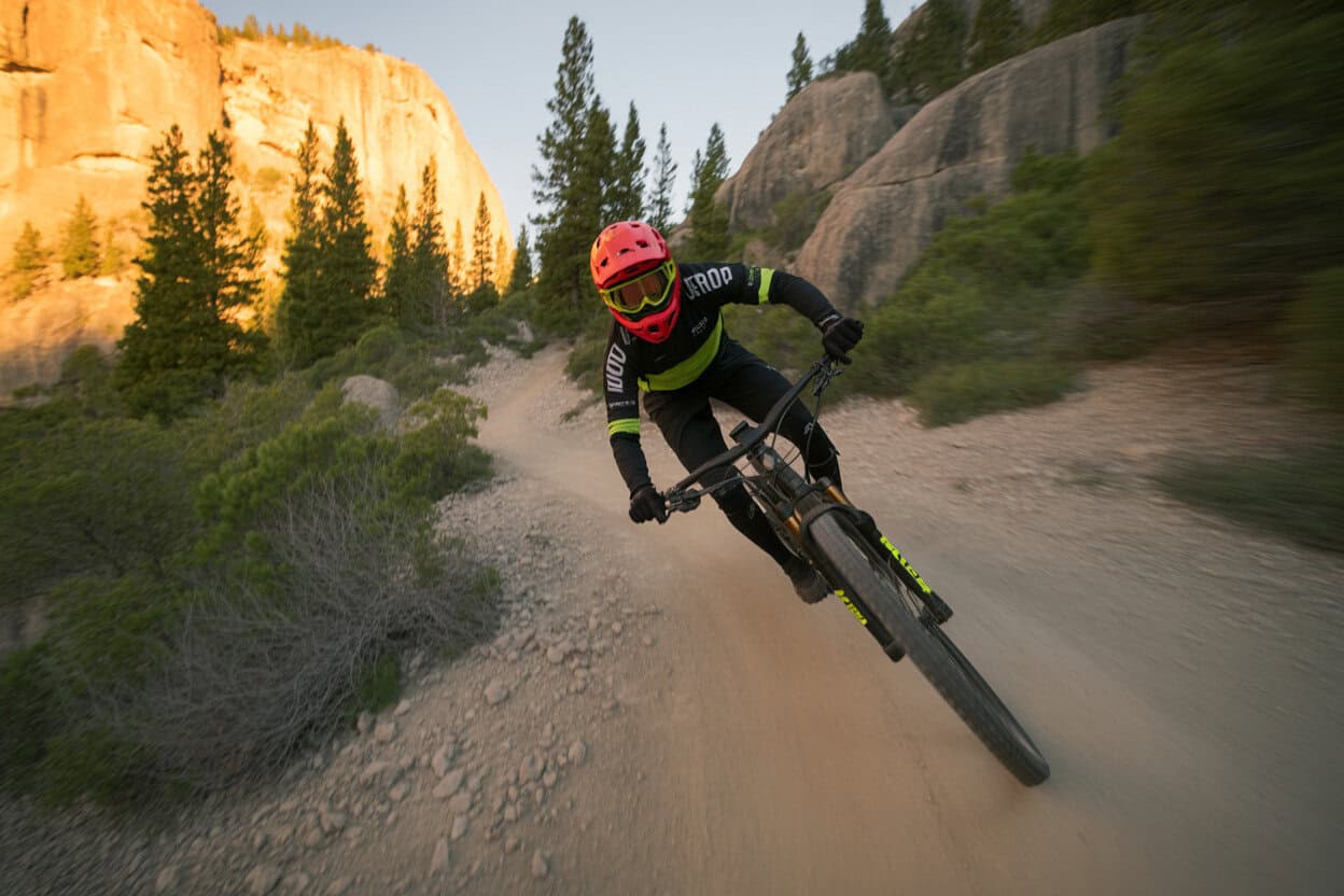 E-Bike Action Fahrt