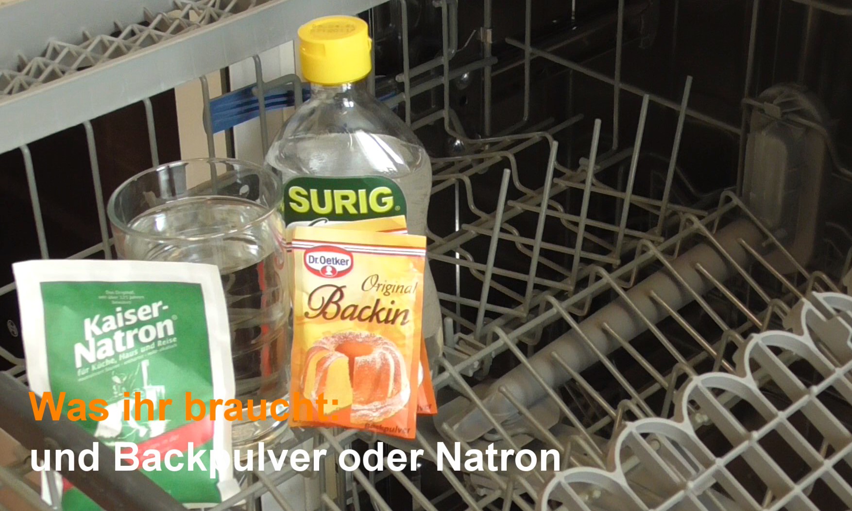 Backpulver oder Natron & Essig