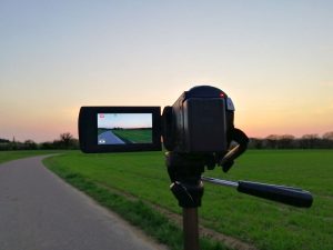 Camcorder beim Videodreh