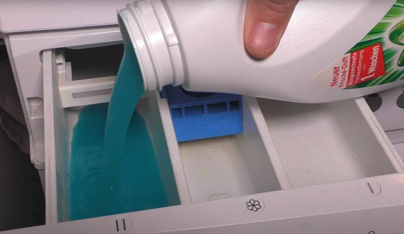 Waschmaschine wo kommt flüssigwaschmittel rein