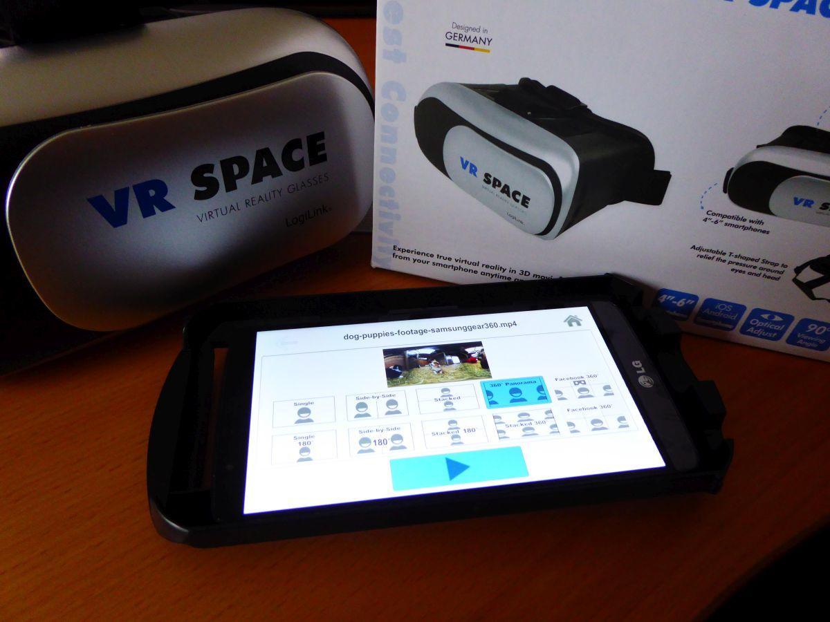 LogiLink Virtual Reality Brille Test: VR-Brille für 360-Grad 3D Videos und Fotos