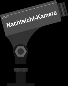 Nachtsicht-Überwachungskamera Illustration