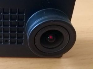 Objektiv einer Action Cam