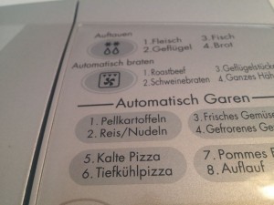 Pizzafunktion an der Mikrowelle